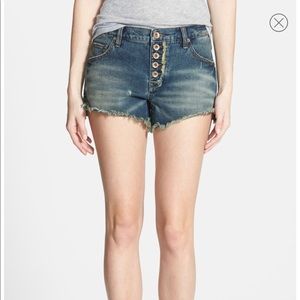 Free People denim shorts